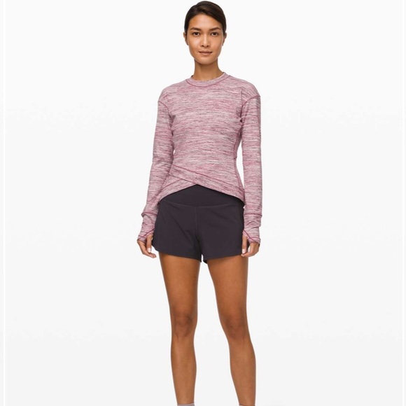 Lululemon Close to Crossing Long Sleeve Rulu Space Dye Camo Plumful Smoky Blush - Picture 4 of 13